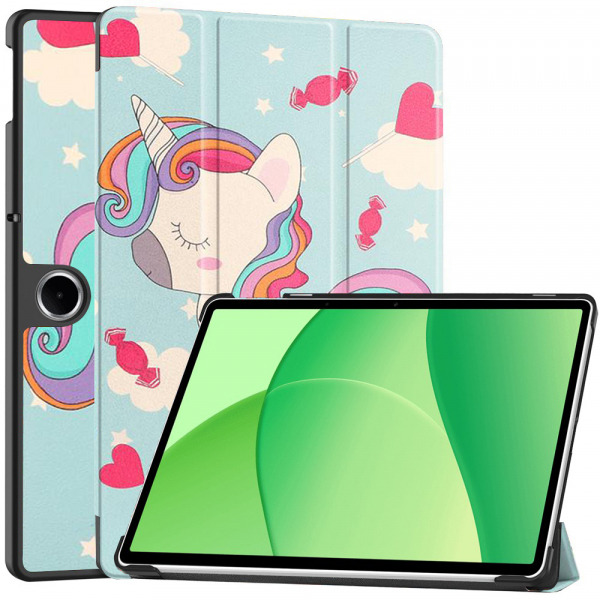 Husa pentru OnePlus Pad Lite / Oppo Pad SE, Techsuit, FoldPro Unicorn, Multicolor