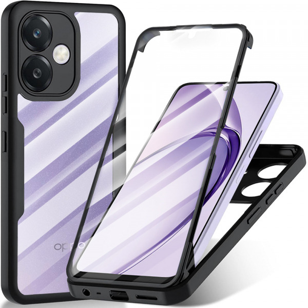 Husa pentru Oppo A3 4G / A3, Techsuit, ColorVerse 360, Neagra