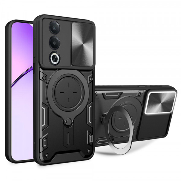Husa pentru Oppo A80, Techsuit, CamGuard Pro, Neagra