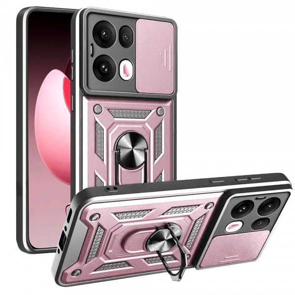 Husa pentru Oppo Reno13 Pro, Techsuit, CamShield, Roz