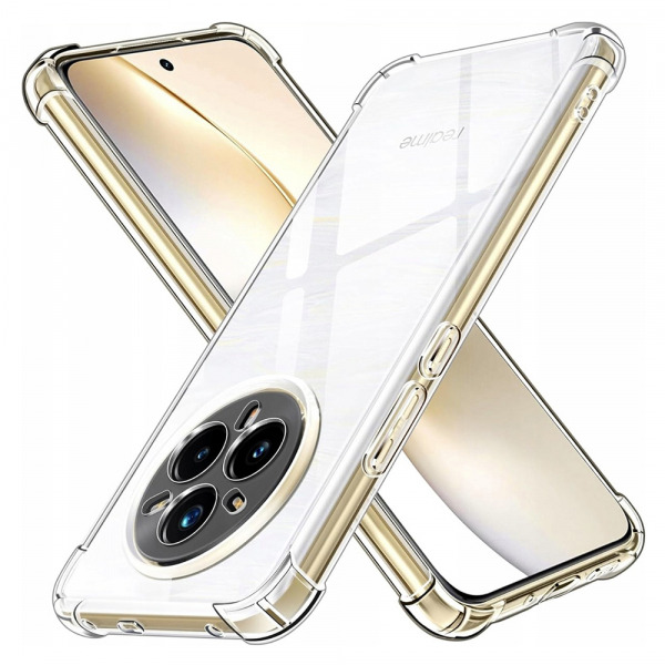 Husa pentru Realme 14 Pro+, Techsuit, Shockproof Clear, Transparenta