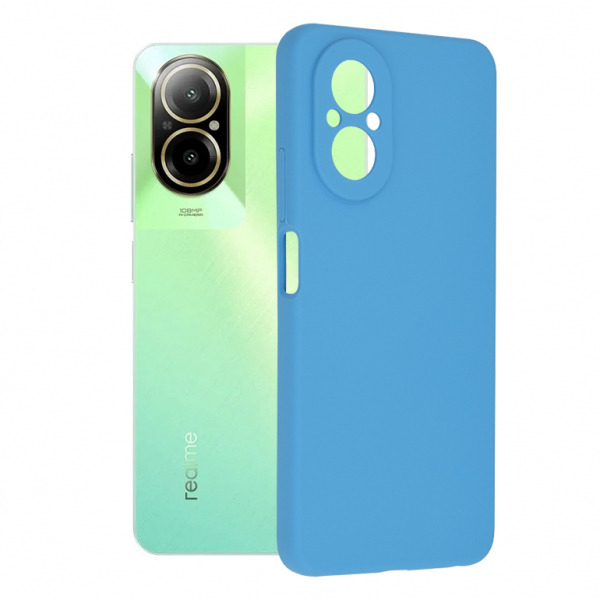 Husa pentru Realme C67 4G, Techsuit, Soft Edge, Albastra