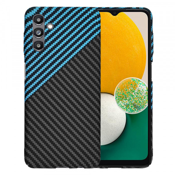 Husa pentru Samsung Galaxy A04s A047 / A13 5G A136, Techsuit, Carbonite FiberShell, Neagra Bleu