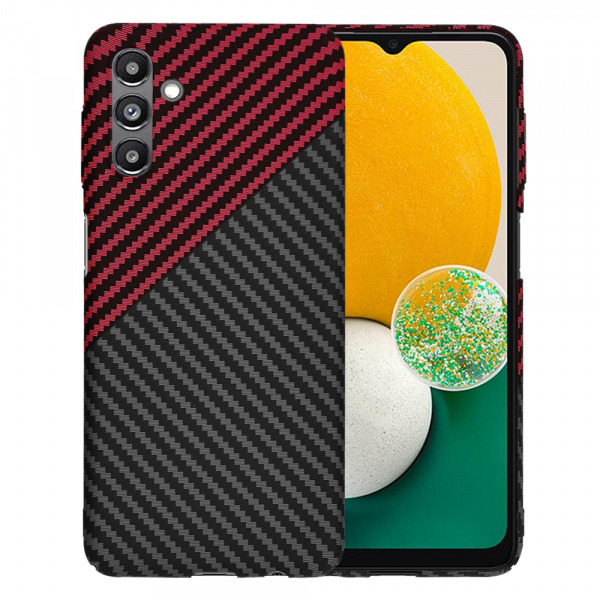 Husa pentru Samsung Galaxy A04s A047 / A13 5G A136, Techsuit, Carbonite FiberShell, Neagra Rosie