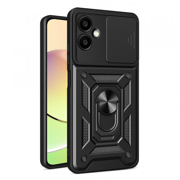Husa pentru Samsung Galaxy A06 A065, Techsuit, CamShield, Neagra