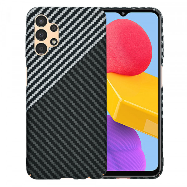 Husa pentru Samsung Galaxy A13 A135, Techsuit, Carbonite FiberShell, Neagra Gri