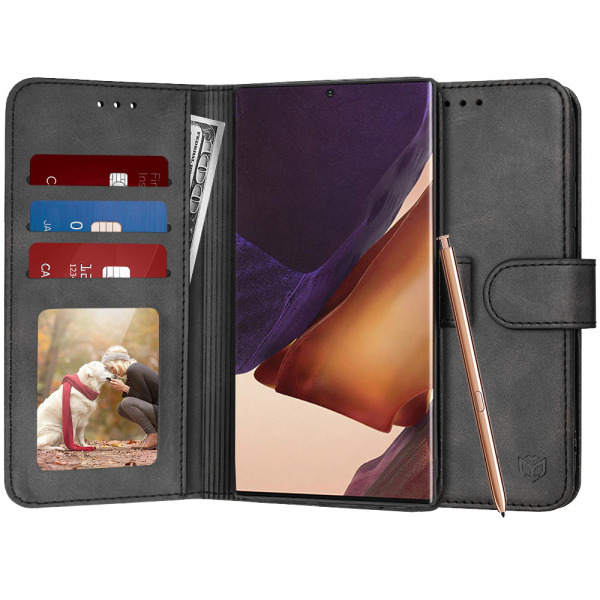 Husa pentru Samsung Galaxy Note 20 Ultra 5G N986 / Note 20 Ultra N985, Techsuit, Diary Book, Neagra