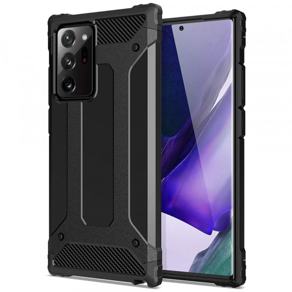 Husa pentru Samsung Galaxy Note 20 Ultra 5G N986 / Note 20 Ultra N985, Techsuit, Hybrid Armor, Neagra