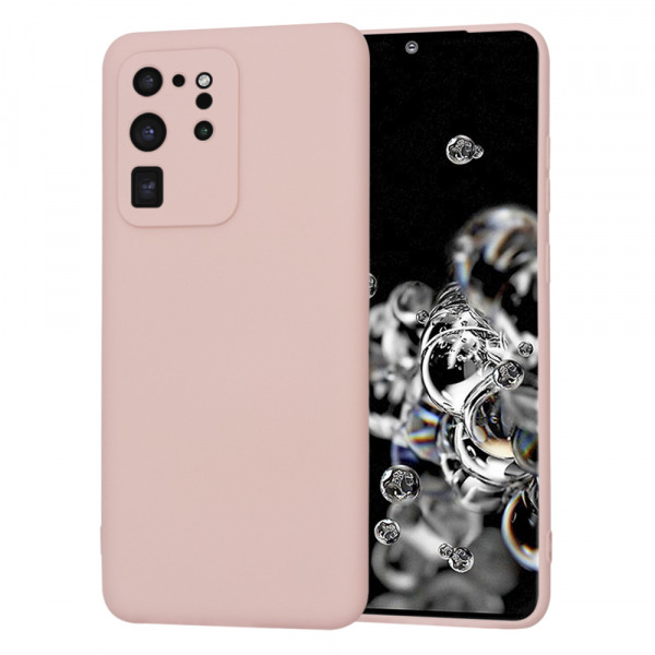 Husa pentru Samsung Galaxy S20 Ultra 5G G988 / S20 Ultra G988, Techsuit, SoftFlex, Roz