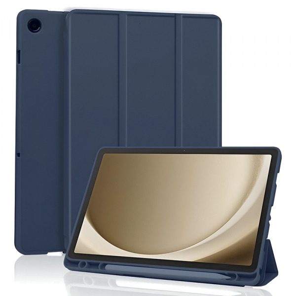 Husa pentru Samsung Galaxy Tab A11+ / Tab A9+, Techsuit, Flex Trifold, Bleumarin