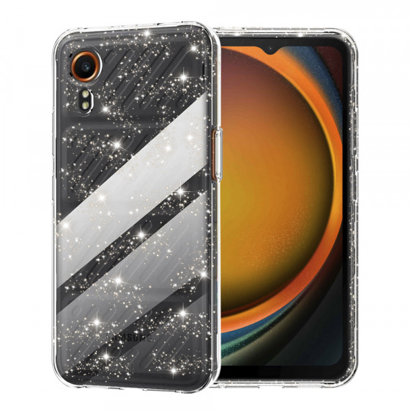 Husa pentru Samsung Galaxy Xcover7 G556, Techsuit, SparkleSkin, Transparenta