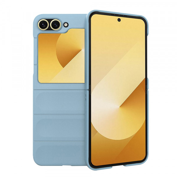 Husa pentru Samsung Galaxy Z Flip7 FE F761 / Z Flip6 F741, Techsuit, Magic Shield, Bleu