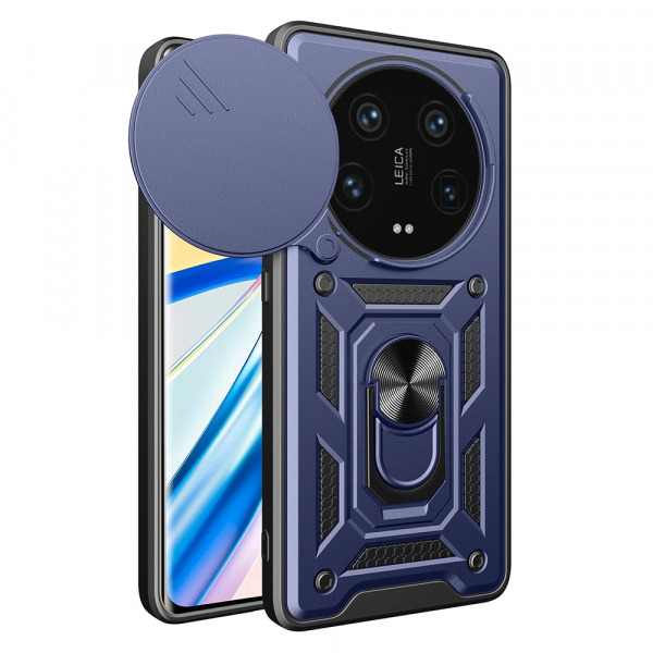 Husa pentru Xiaomi 14 Ultra, Techsuit, CamShield, Albastra