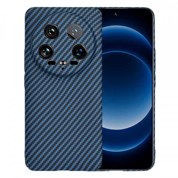 Husa pentru Xiaomi 14 Ultra, Techsuit, Carbonite FiberShell, Turcoaz