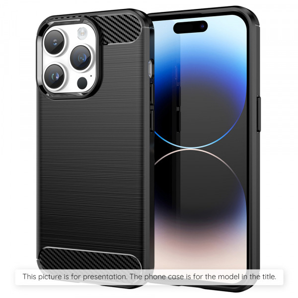 Husa pentru Xiaomi 17, Techsuit, Carbon, Neagra