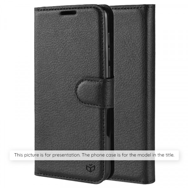 Husa pentru Xiaomi 17 Ultra, Techsuit, Leather Folio, Neagra