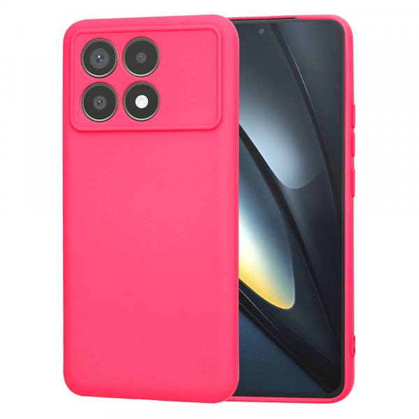 Husa pentru Xiaomi Poco F6 Pro, Techsuit, SoftFlex, Roz Inchis