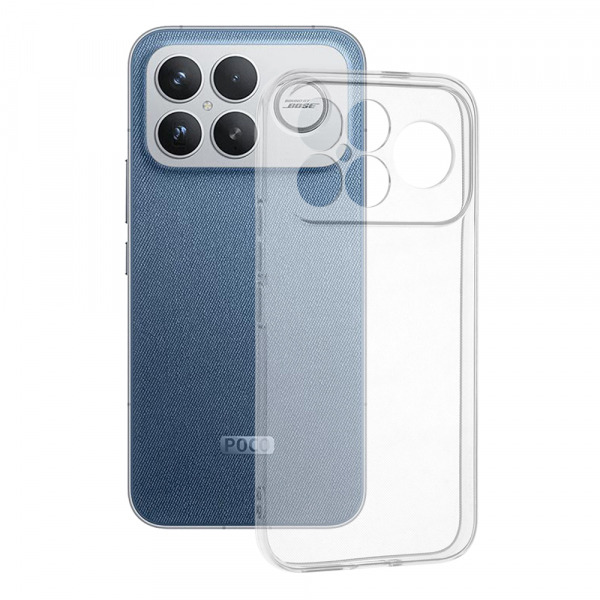 Husa pentru Xiaomi Poco F8 Ultra, Techsuit, Clear, Transparenta