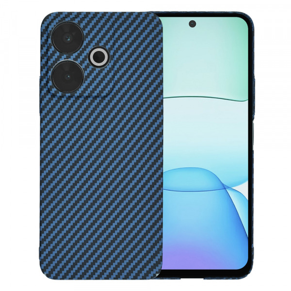 Husa pentru Xiaomi Redmi 13 / Poco M6, Techsuit, Carbonite FiberShell, Turcoaz