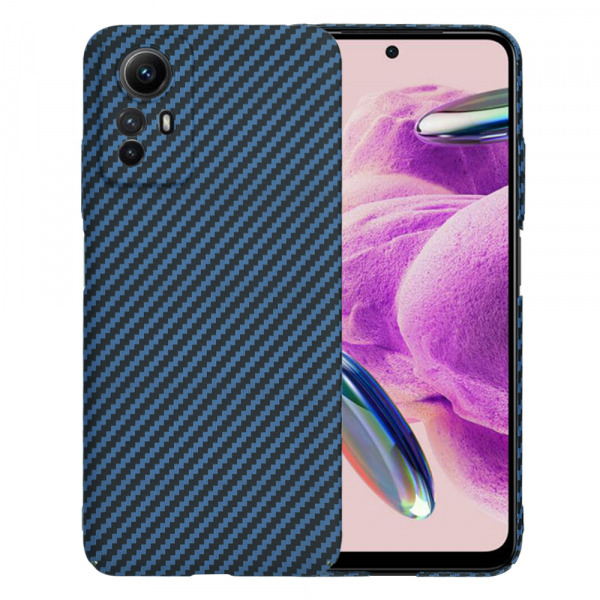 Husa pentru Xiaomi Redmi Note 12S, Techsuit, Carbonite FiberShell, Turcoaz