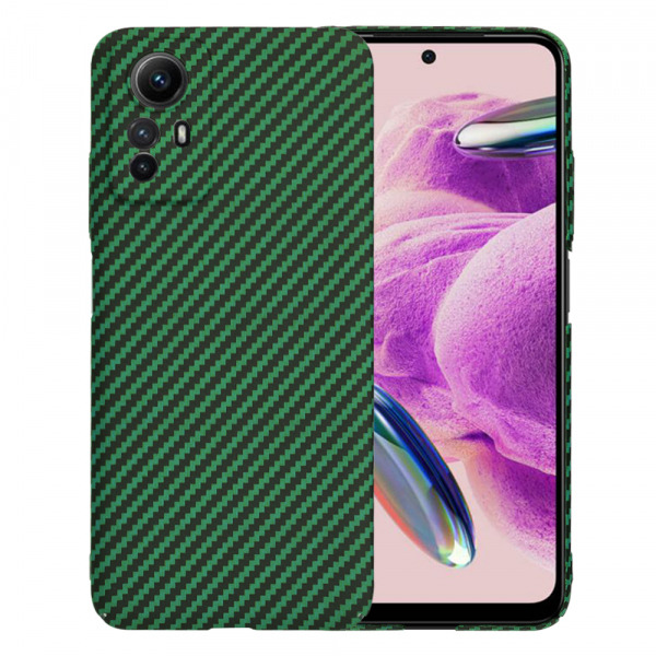 Husa pentru Xiaomi Redmi Note 12S, Techsuit, Carbonite FiberShell, Verde