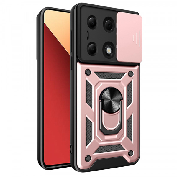 Husa pentru Xiaomi Redmi Note 14S / Note 13 Pro 4G / Poco M6 Pro 4G, Techsuit, CamShield, Roz