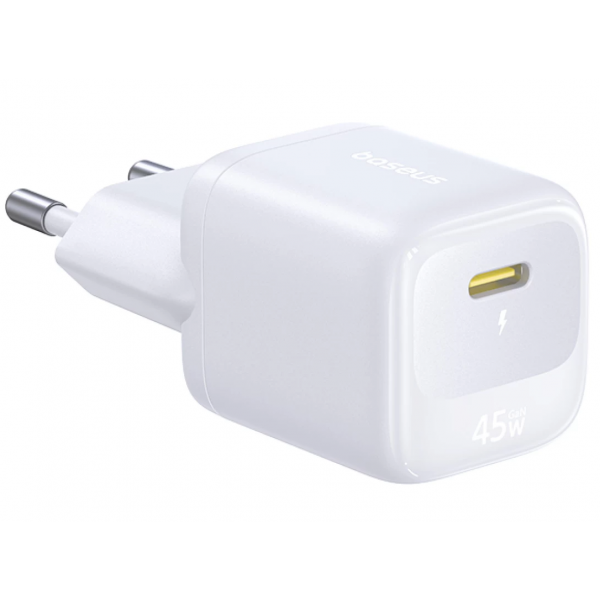 Incarcator Retea Baseus EnerFill FN22, 45W, 3A, 1 x USB-C, Alb E0123301