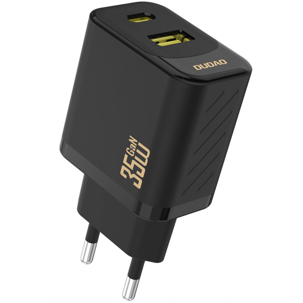 Incarcator Retea Dudao A27 Max, 35W, 1 x USB-A - 1 x USB-C, Negru