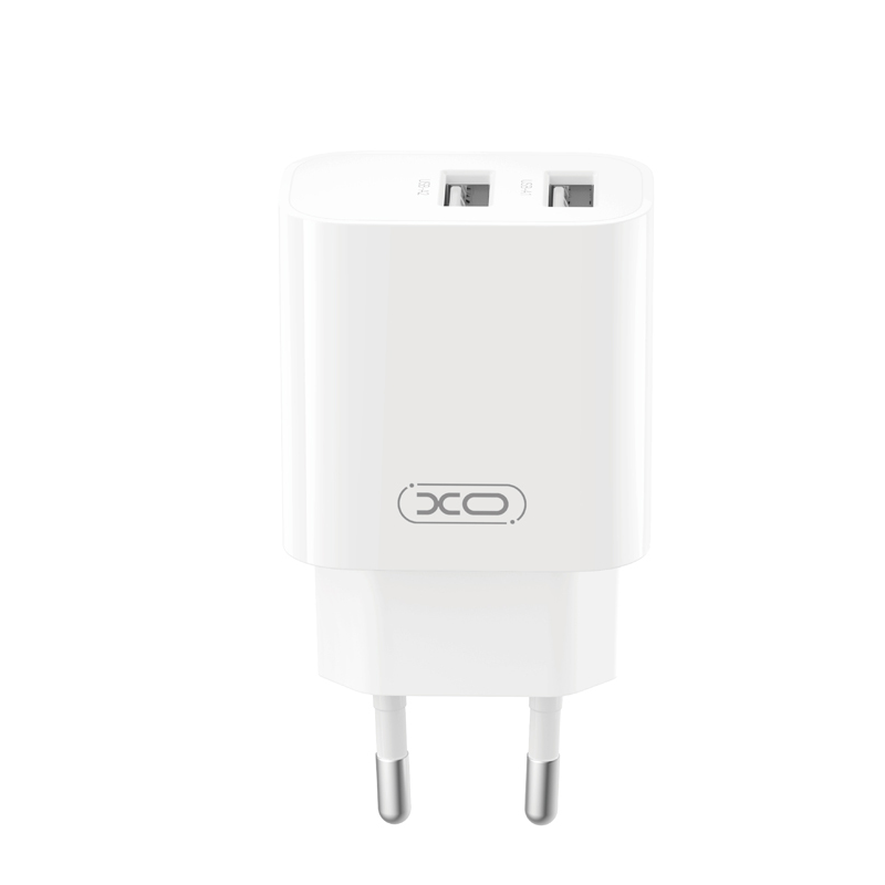 Incarcator Retea XO Design CE55, 12W, 2.4A, 2 x USB-A, Alb
