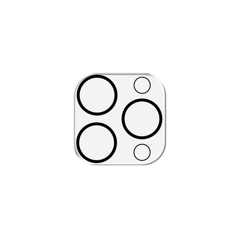 Folie de protectie Camera Spate 3MK Pro Full Cover pentru Apple iPhone 17, Sticla Securizata, Neagra - Potrivire pe Apple iPhone 17