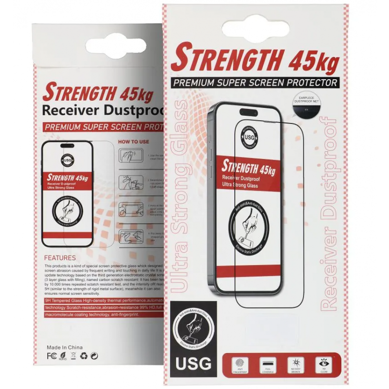 Folie de protectie Ecran OEM Ultra Strong 45KG pentru Apple iPhone 14 Plus / 13 Pro Max, Sticla Securizata, Full Glue, 2.5D, Neagra  - Potrivire pe iPhone 14 Plus / 13 Pro Max
