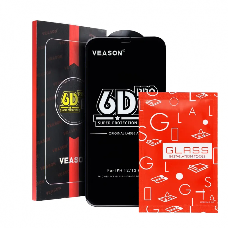 Folie de protectie Ecran Veason PRO pentru Samsung Galaxy A56 A566 / A36 A366, Sticla Securizata, Full Glue, 6D, Neagra - Potrivire pe Samsung Galaxy A56 A566 / A36 A366