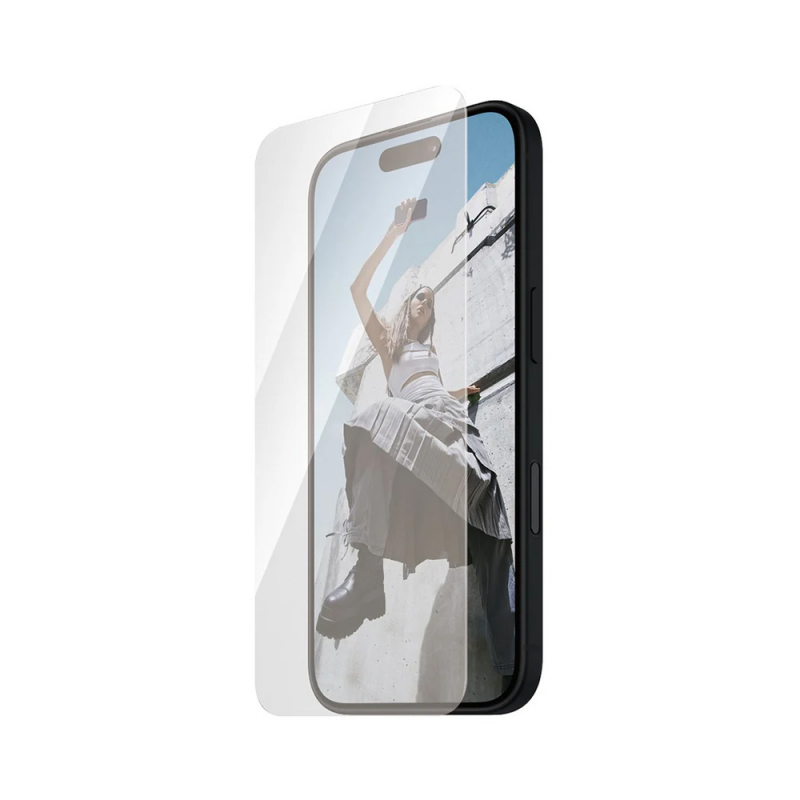 Folie de protectie Ecran PanzerGlass Safe. Ultra-Wide Fit pentru Apple iPhone 16 / 15, Sticla Securizata, Full Glue - Acoperire completa cu Full Glue