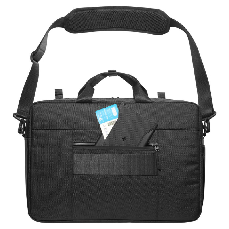Geanta Spigen Klasden pentru Laptop 16inch, Neagra AFA09540 - O zi de lucru in miscare