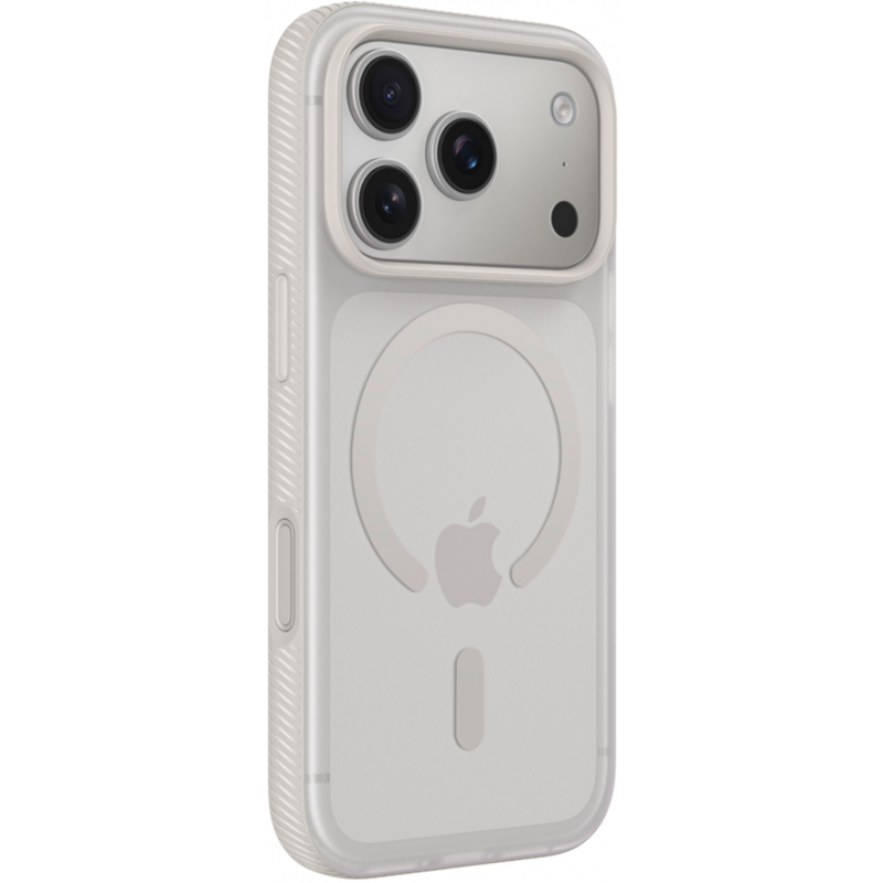 Husa MagSafe pentru Apple iPhone 17 Pro / 18 Pro, Belkin, SheerForce Grip, Bej MSA035hqSA - Nisipul si praful fin