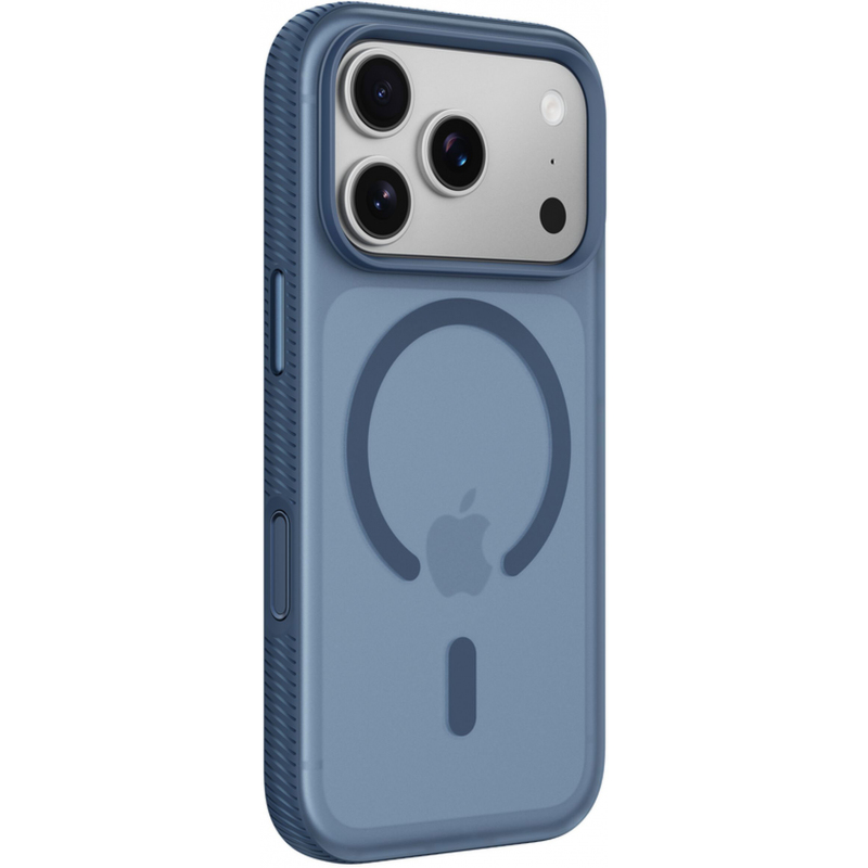 Husa MagSafe pentru Apple iPhone 17 Pro / 18 Pro, Belkin, SheerForce Grip, Bleumarin MSA035hqNY - Aderenta cu mainile umede