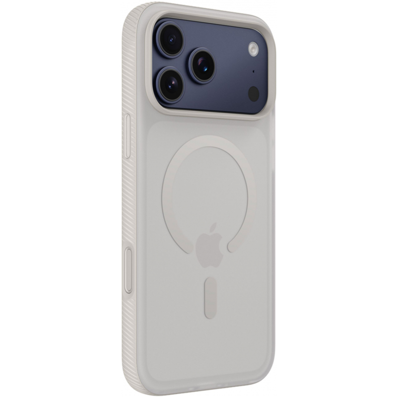 Husa MagSafe pentru Apple iPhone 17 Pro Max / 18 Pro Max, Belkin, SheerForce Grip, Bej MSA036hqSA - Discretie la sedinte