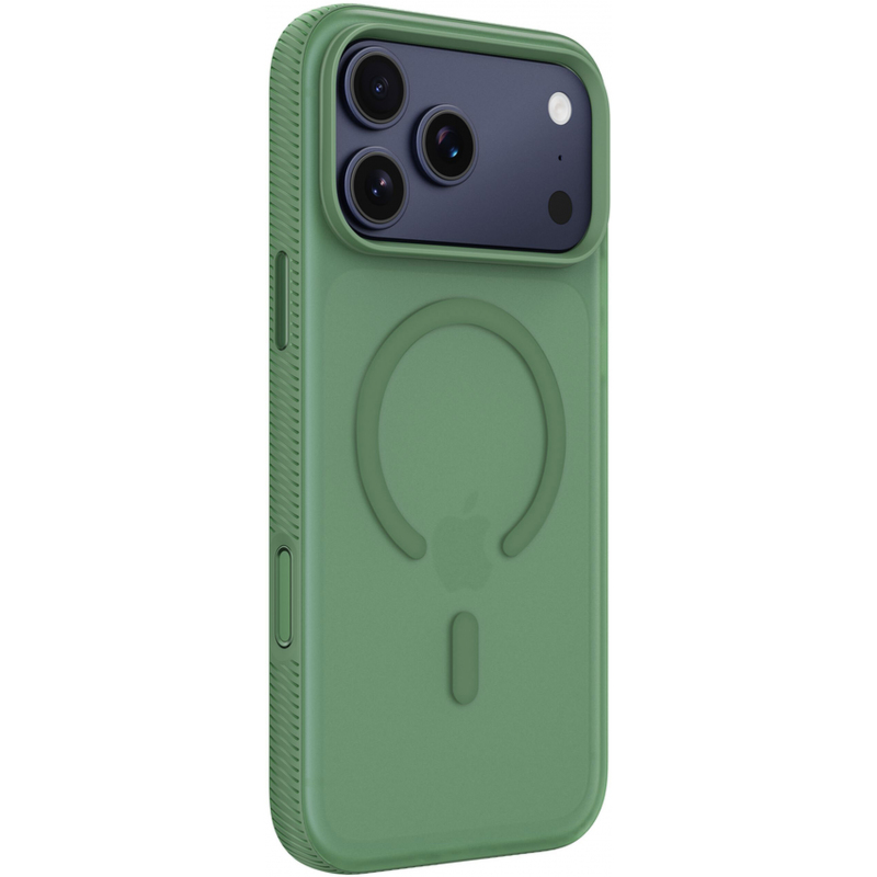 Husa MagSafe pentru Apple iPhone 17 Pro Max / 18 Pro Max, Belkin, SheerForce Grip, Verde MSA036hqSE - Priza pe teren accidentat