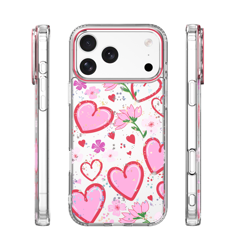 Husa pentru Apple iPhone 15 Pro, OEM, Ultra Trendy Love 1, Multicolor - Rezistenta si durabilitate in timp