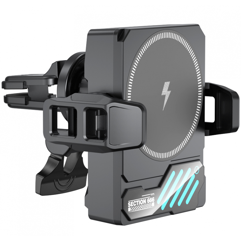 Incarcator Auto Wireless XO Design SL14, 25W, Negru - Utilizare in masina