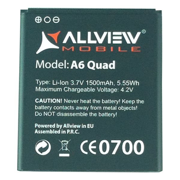 Baterie Acumulator Allview A6 Quad  Li-Ion 4.2V 1500 mAh 5.55Wh
