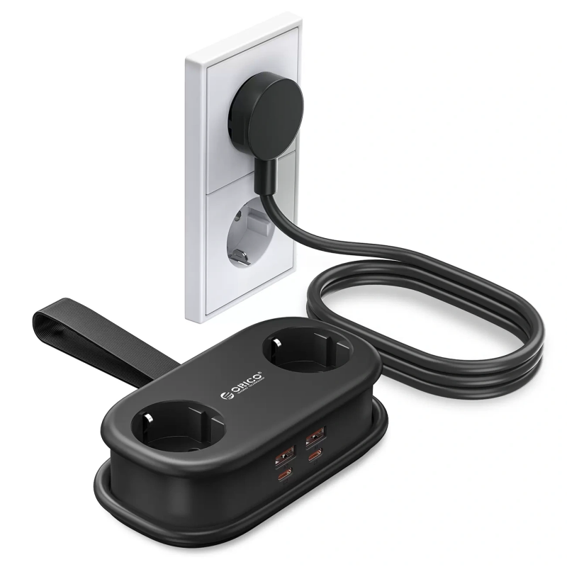 Prelungitor Orico AP3, 2 x Schuko - 2 x USB-A - 2 x USB-C, Negru - Cum imparti aparatele pe iesiri