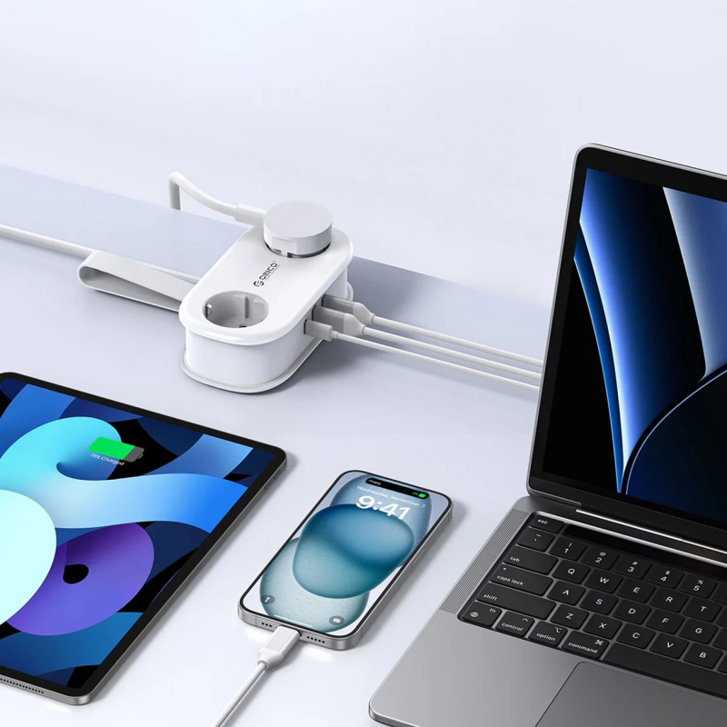 Prelungitor Orico APP, 2 x Schuko - 2 x USB-A - 1 x USB-C, Alb - Cablurile si intretinerea variantei albe
