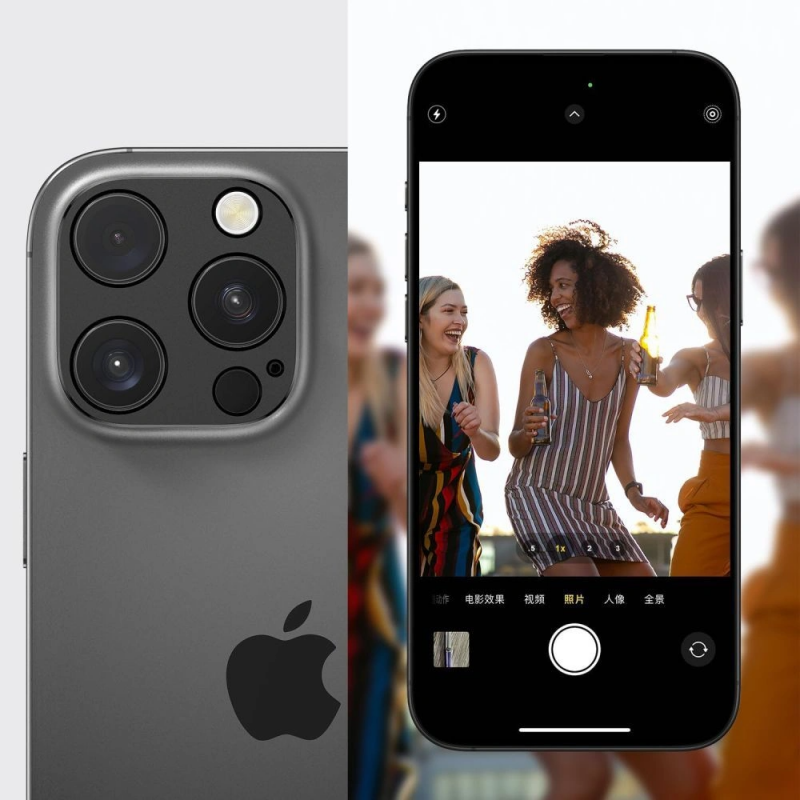 Rama protectie Camera Spate Tech-Protect Camalloy Fit+ pentru Apple iPhone 17 Pro Max / 18 Pro Max, Aluminiu, Bleumarin  - Dupa ce ai montat-o