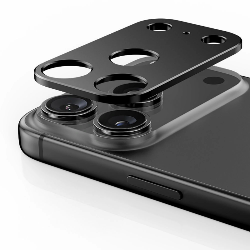 Rama protectie Camera Spate Tech-Protect Camalloy Fit+ pentru Apple iPhone 17 Pro Max / 18 Pro Max, Aluminiu, Bleumarin  - Ce anume apara