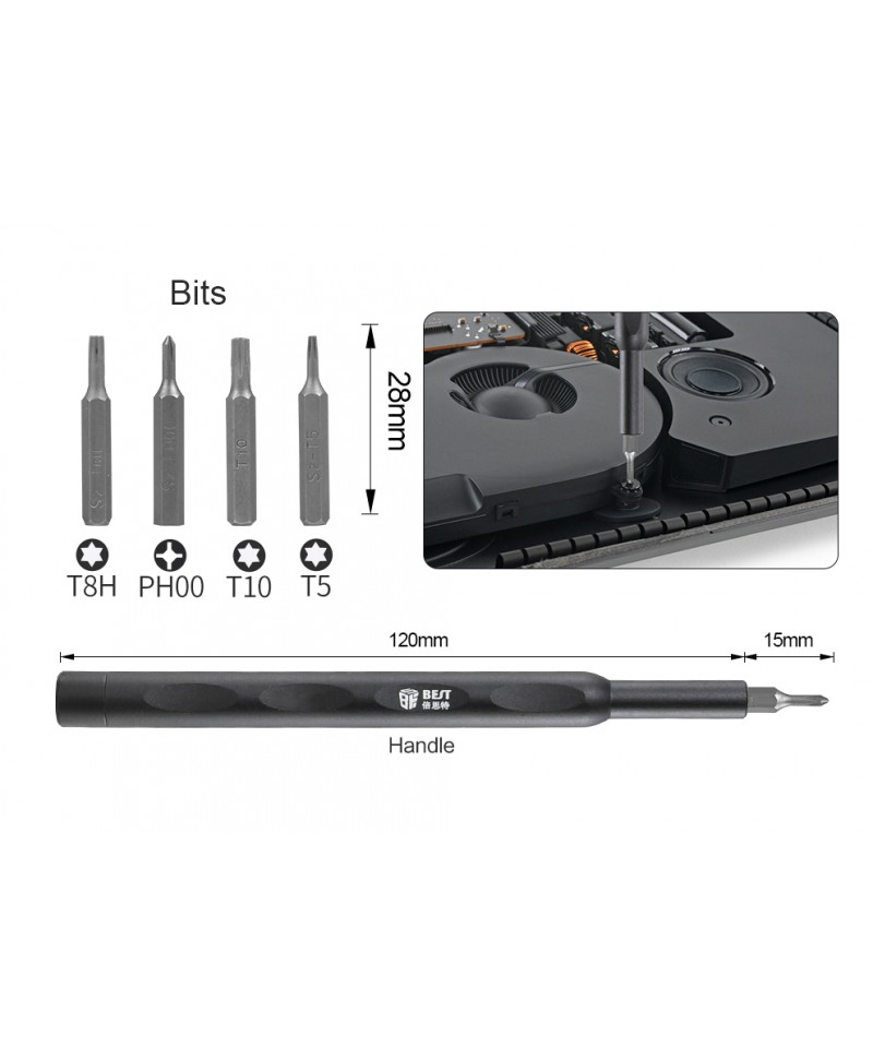 Trusa Desfacut Telefoane Mobile BST-503, Trusa de desfacut iPhone si iMac pro - Precizie pe suruburi marunte