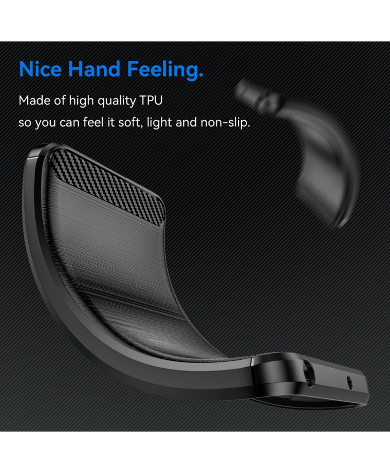 Husa Carbon Fiber Silicone Samsung Galaxy S24 Plus, S926 - Silicon cu desen de fibra de carbon