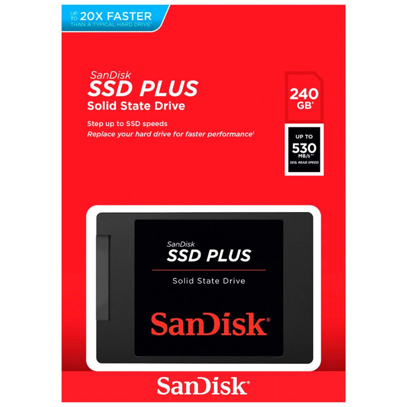 Solid State Drive (SSD) SanDisk Plus, 240GB, 2.5inch, SATA III SDSSDA-240G-G26 - Ce schimba si ce nu schimba