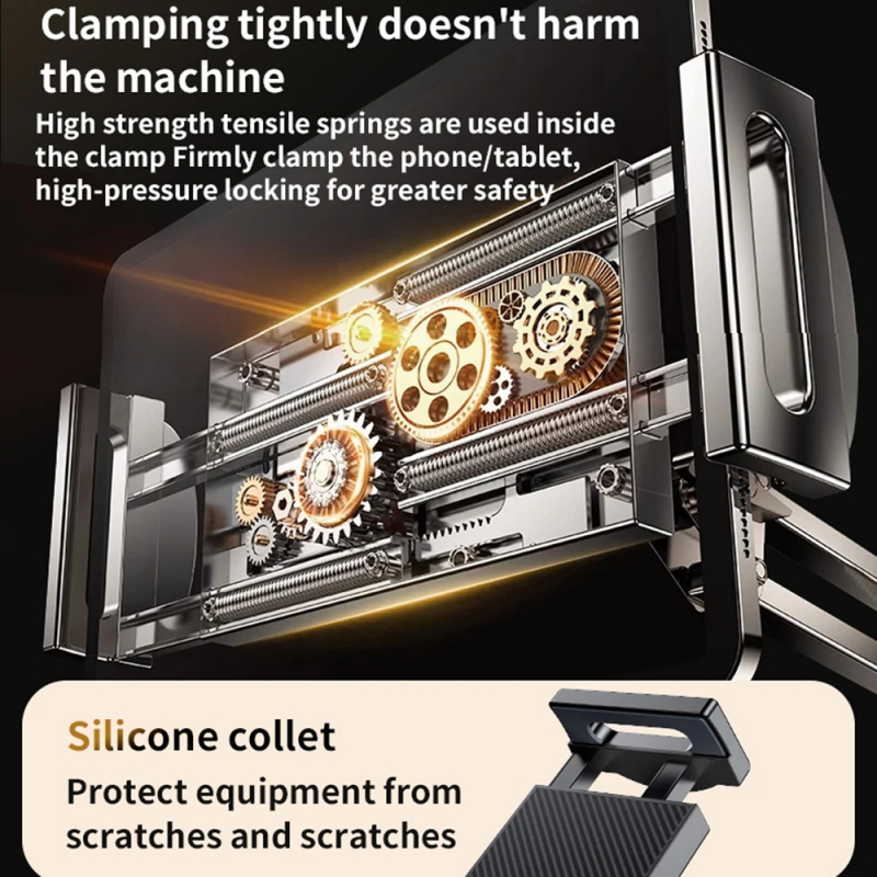 Suport Birou Yesido C296 pentru Telefon / Tableta, 4inch - 12.9inch, Negru - De la telefon la tableta