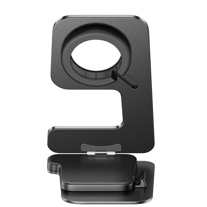 Suport Joyroom JR-W18 pentru Incarcator Wireless Apple Watch Series, Negru - Pozitionare perfecta pentru incarcare noctunta